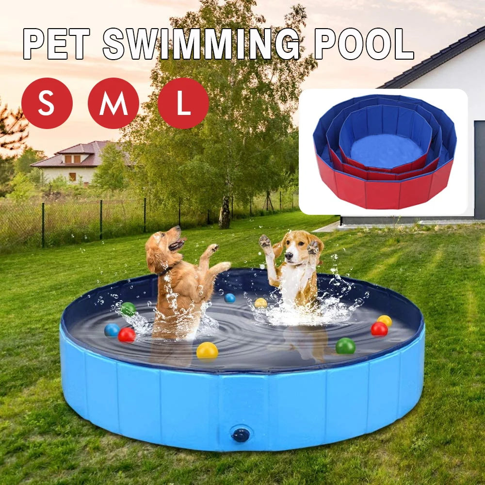 160*30cm/120*30cm/ 80*20cm Pet Pool Swimming Pool Foldable Dog Bath Portable Pet Pool With Drain valve Outdoor Dog Bathing Tub
