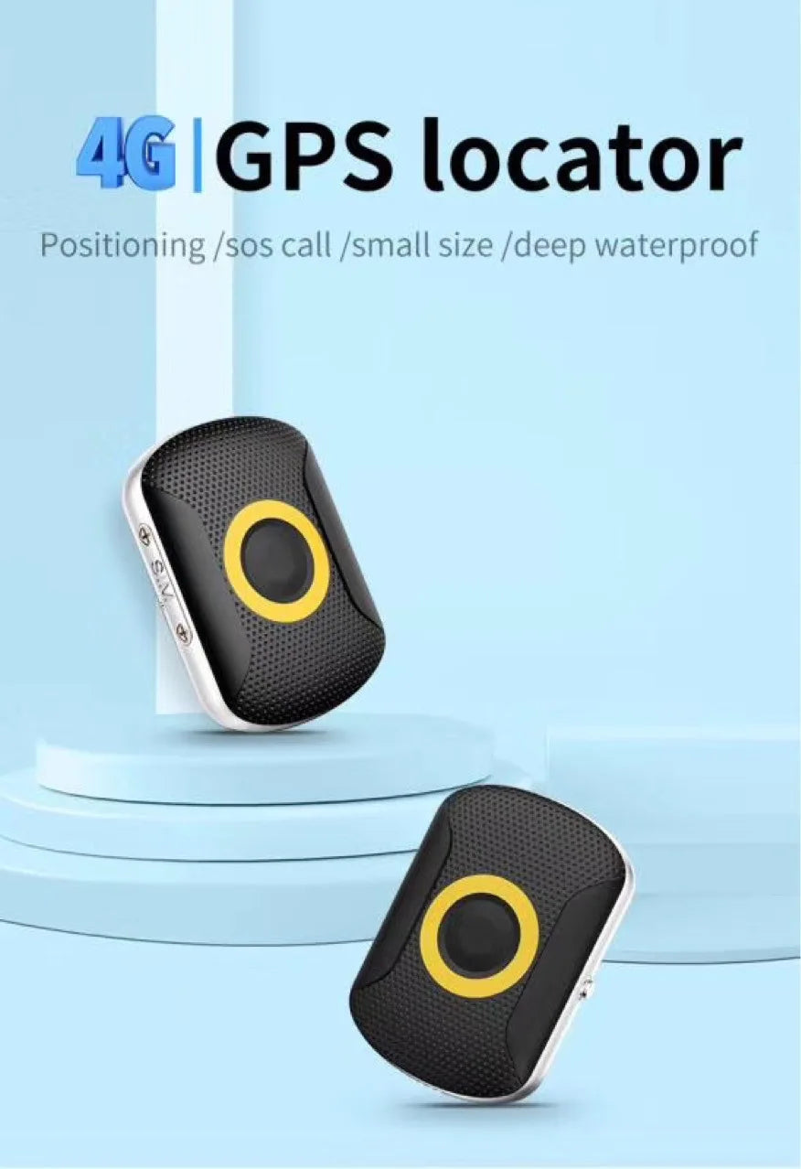 4G GPS Tracker SOS Smart Kids Locator Waterproof Pet GPS Tracker Dog Tracking Collar Mini Cat Anti-Lost Alarm Locator Key Finder