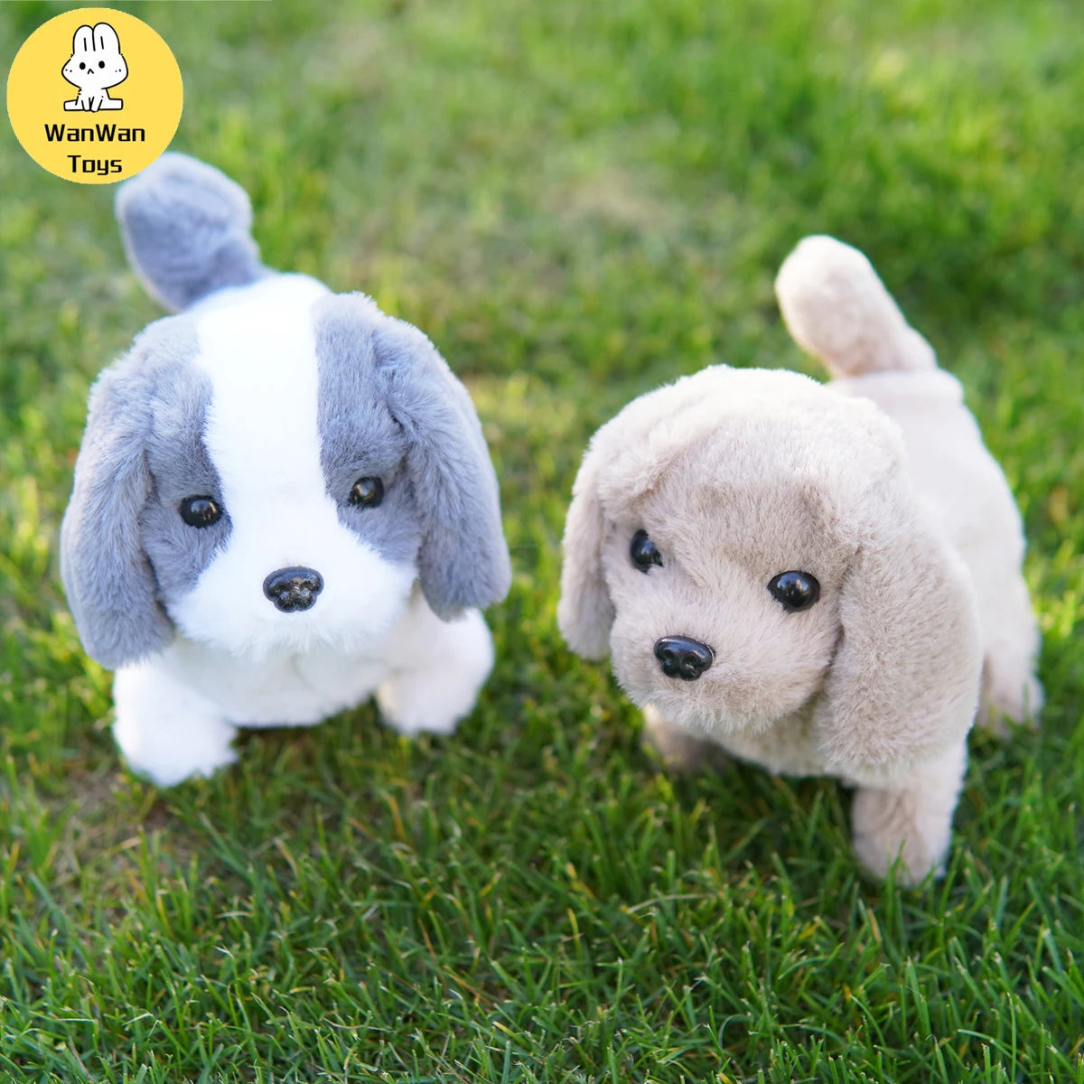Children's Plush Toy Dog Puppy Rabbit Electronic Pet Small Golden Retriever St. Bernard  Bark Walk Nod Christmas Gift 3+