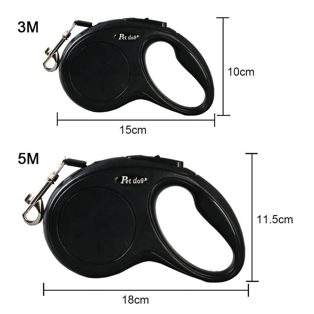 Pet Dog Leash for Small Medium Dogs Cats Walking Automatic Retractable Extending Puppy Solid Roulette Chihuahua Bulldog Supplies
