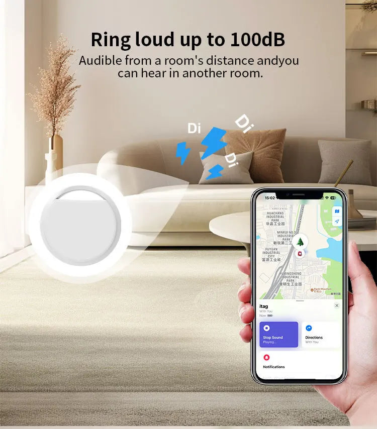 Find My AirTag GPS Tracker Compatible Bluetooth Pet Tracker Smart Anti-Lost Locator For Apple Devices Pet Safety Equipment