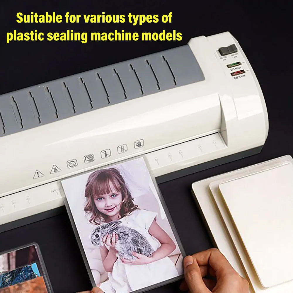 For Fun 3/4/5/6 Inch 100 Sheets 60 Mic Thermal Laminating Film PET Plastic Film For Photo/Card/Picture Hot Laminator Film