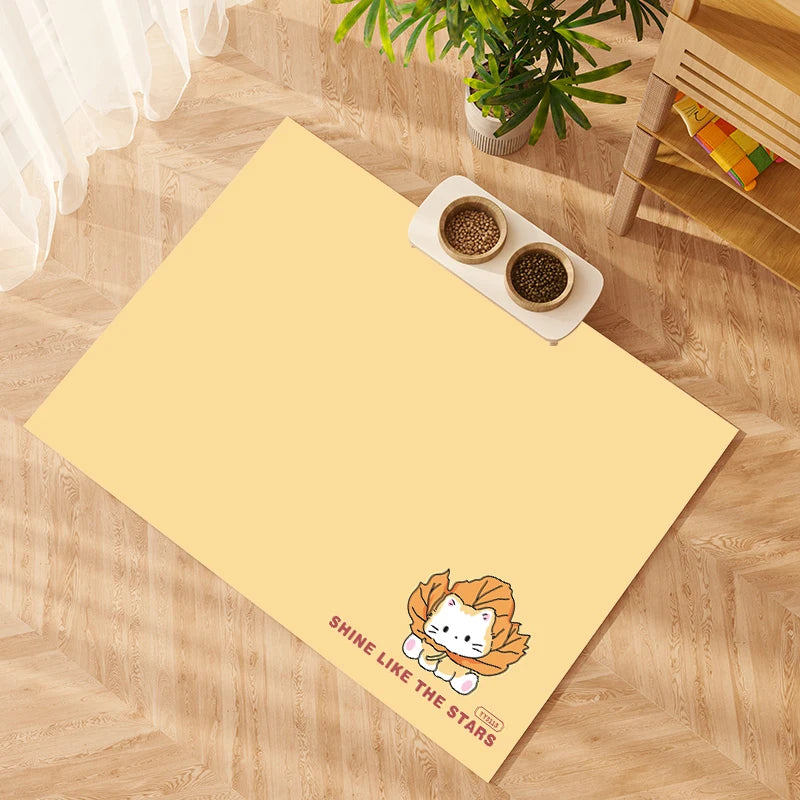 VIKAMA Pet Floor Mat Pvc Waterproof Easy To Take Care Of Dog And Cat Place Mat Dog Cage Sleeping Mat Non-Slip Insulation Mat
