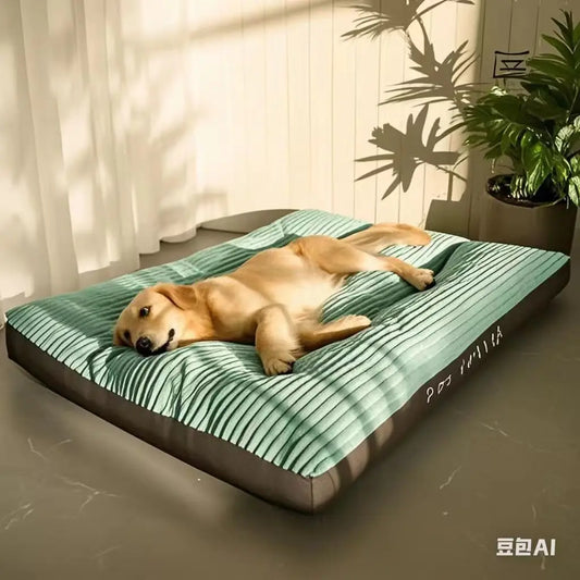 Big Dog Mat Corduroy Pad for Medium Large Dogs Oversize Pet Sleeping Bed Big Thicken Dog Sofa Removable Washable Pet Supplies