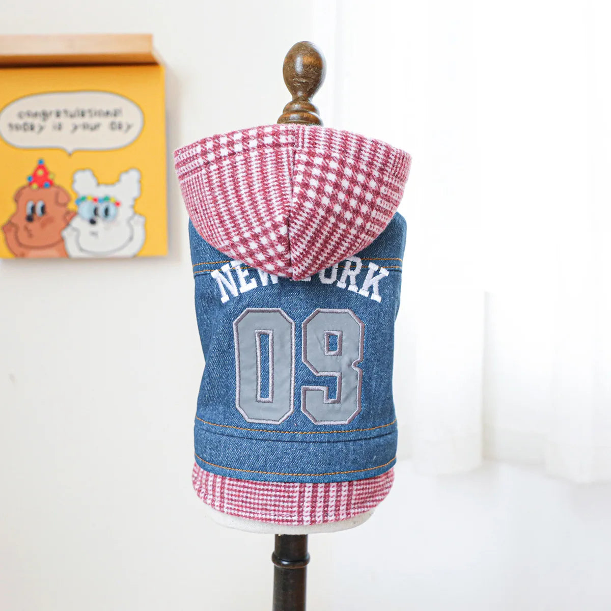 Pet Clothing Spring And Autumn Handsome Cool Cowboy Coat Suitable Cute Rock Roll Denim Clothing for Small and Medium sized Dogs