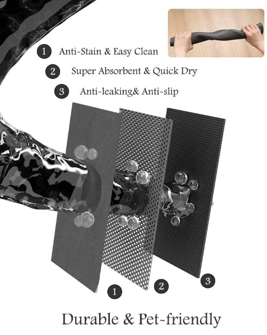 VIKAMA Pet Floor Mat Pvc Waterproof Mat For Dog House Dirt Resistant Easy To Care Mat Pet Feeding Splash Proof Leak Proof Mat