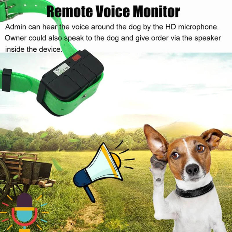 Pet Tracker Gps Collar for Dogs Gps Tracking  Animal Real Time Tracking IP67 Waterproof Hound Locator for Medium Large Dogs