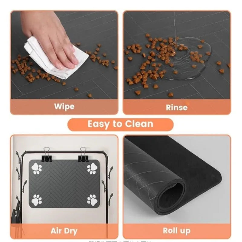 VIKAMA Pet Floor Mat Pvc Waterproof Easy To Take Care Of Dog And Cat Place Mat Dog Cage Sleeping Mat Non-Slip Insulation Mat