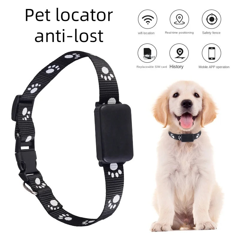 Waterproof Pet GPS Tracker, Location Adjustable Collar, Real-Time Call, Remote Control GPS Locator for Cats and Dogs, GSM, AGPS,