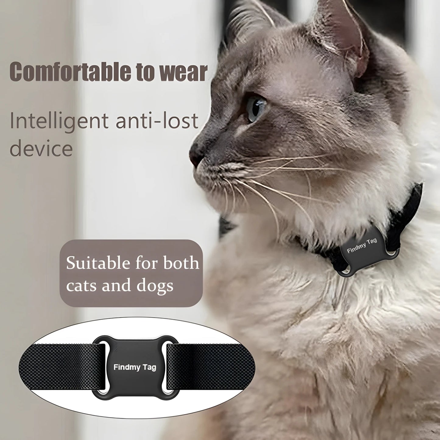 GPS Pet Tracker for Dogs Cats Waterproof Smart Activity Tracking Device Real Time Unlimited Range Tracker for Android&Apple