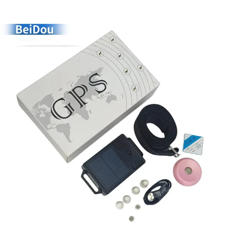 H502 GPS Pet Tracker Quality Intelligent Waterproof  Solar Energy Electronic Cattle Sheep Positioning Locator Android Compatible