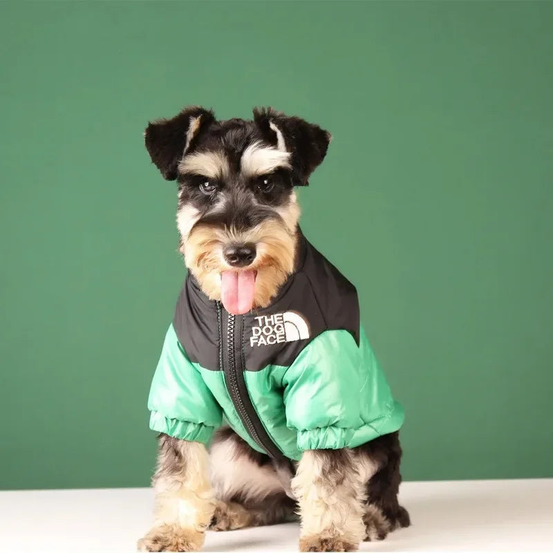 The Dog Face Winter Pet Dog Down Jacket Clothes for Small Medium Dogs Warm Thick White Duck Down Vest French Bulldog Puppy Coat